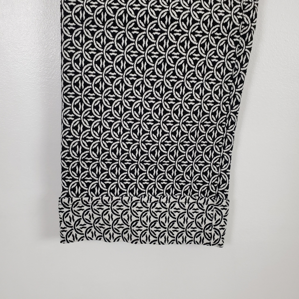 Margaret M for Stitchfix Karina printed cuff knit straight leg pant large - Picture 3 of 6